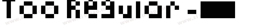 Too Regular字体转换